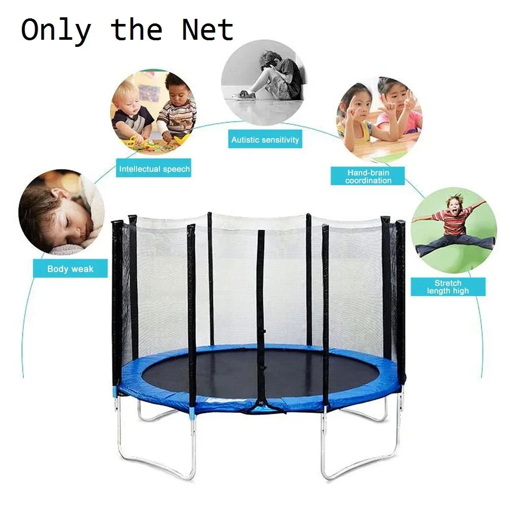 4-8ft Outdoor Trampoline Protective Net inc