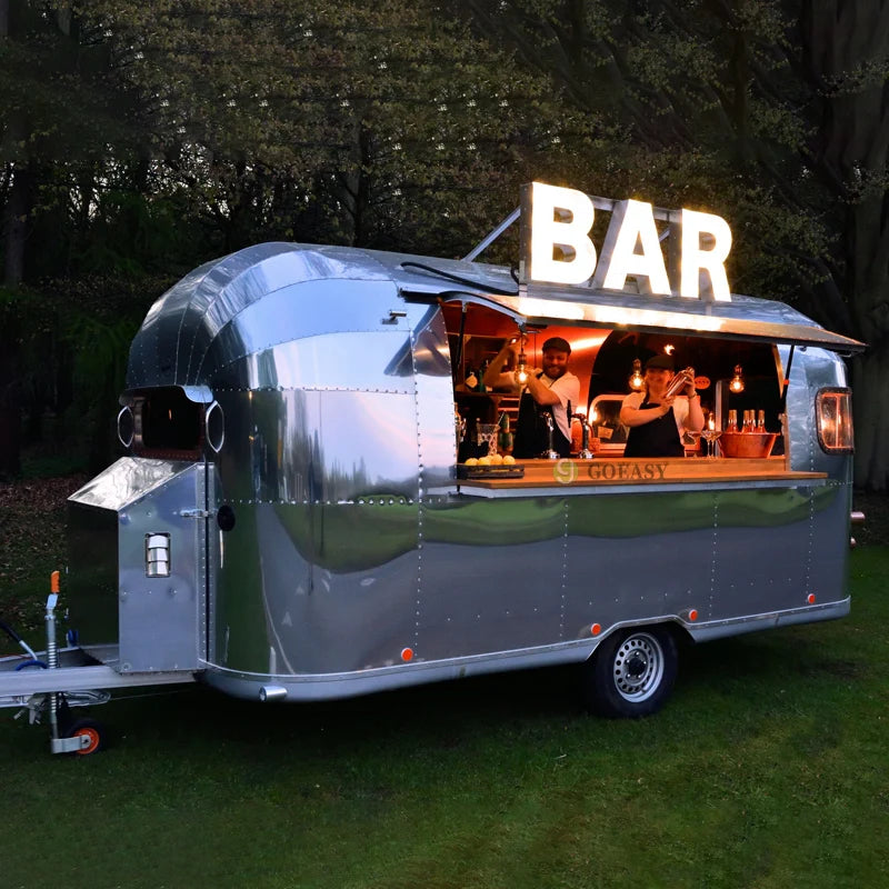 Hot Sale Food Trailer Berserk Blue Vender Cart For Beer And Tap Bike Bar Mobile Food Truck Pedal Pub
