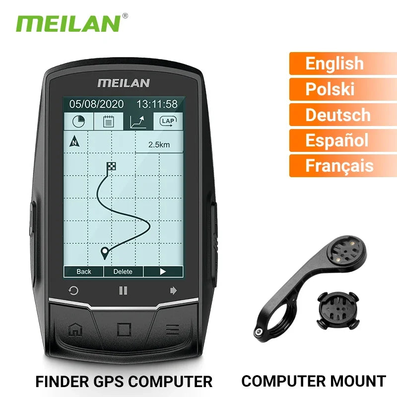 MEILAN M1 Finder GPS Bike Computer Outdoor Cycling Wireless Tracker Odometer Road MTB Bicycle Navigation Bicycle Speedometer