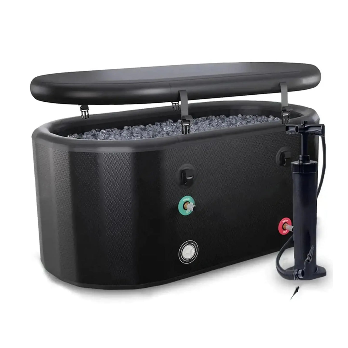 Ice Bath Tub Cold Plunge Tub with Cover Cold Water Plunge Tub -Insulated Ice Bath Cold Plunge Tub Outdoor, Portable Ice Bath Pod