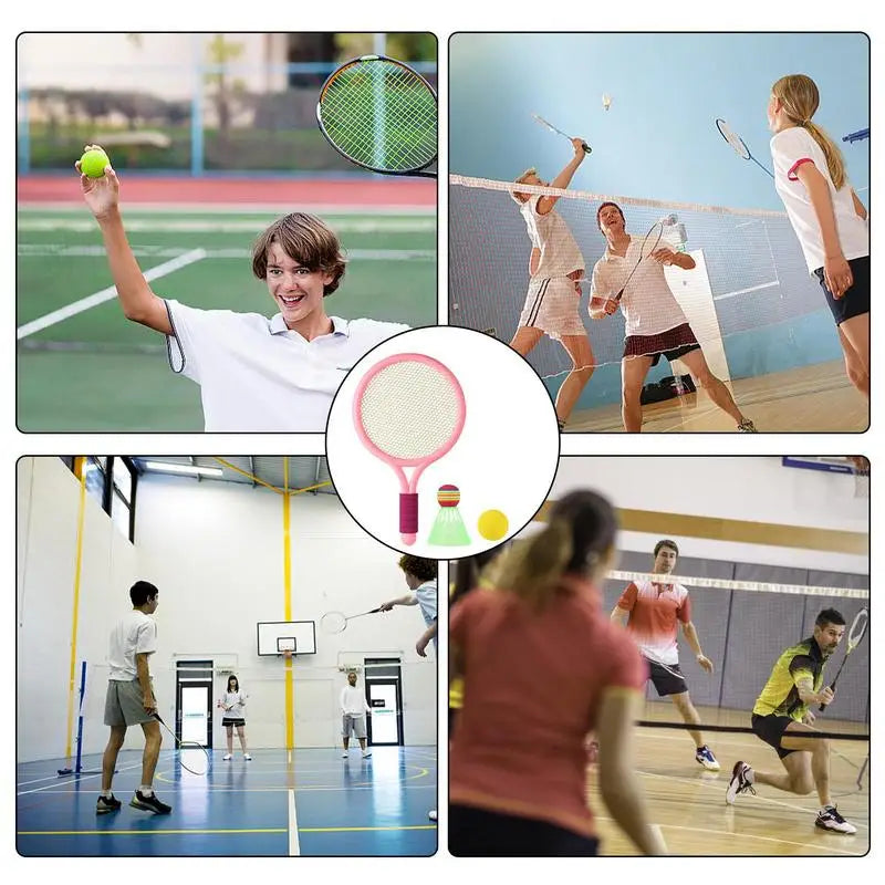 Badminton Equipment Badminton Set Non Slip Badminton Set Game Equipment Portable Lawn Yard Badminton Set For Children Girls Kids
