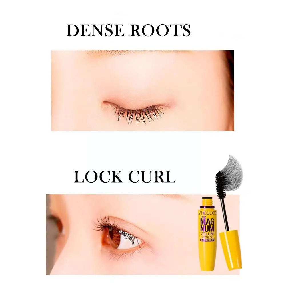 Eyelash Mascara Makeup Kit Long Lasting Mascara Cosmetic Make Waterproof Eye Black Up Professional Natural