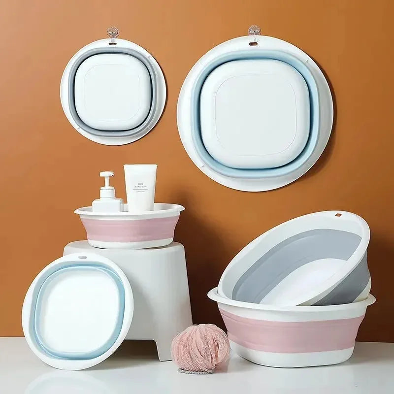 Foldable Basin Travel Portable Shampoo Basin Baby Adult Pregnant Women Dormitory Room Essential Bathroom Laundry Basin