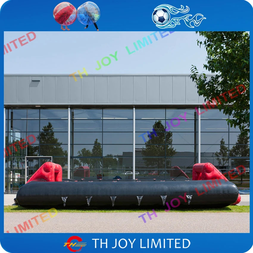 12 persons new baby foot humain field 12*6m Inflatable Human Foosball inflatable football pitch inflatable soccer field