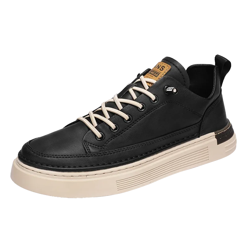 Men's Leather Shoes Casual Comfort Cricket Shoe 2024 Fashion Sneakers For Men Lightweight Driving Shoes