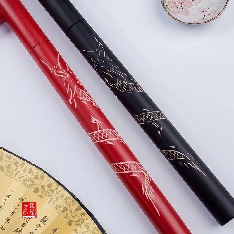 Double Dragon Wooden Crutch T-shaped Twist Floating Duckweed Twist Oriental Stick Chinese Kung Fu Martial Arts Fitness Equipment