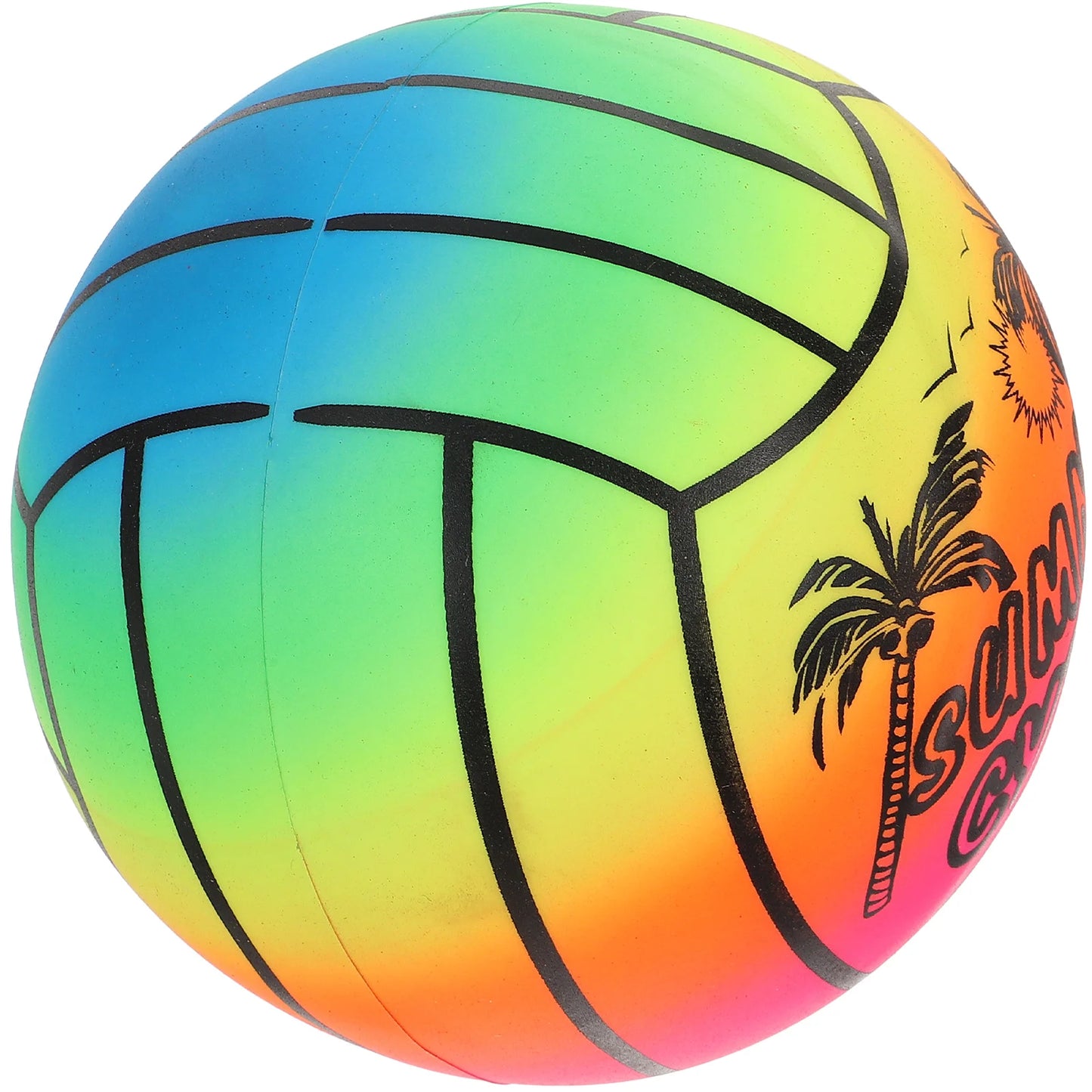 Beach Ball Thickened Rainbow Pvc Volleyball Children's Inflatable Toy Indoor and Outdoor Sports Equipment Teenagers