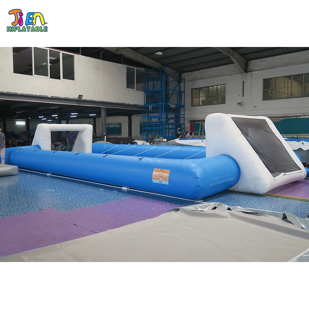 12 persons new baby foot humain field 12*6m Inflatable Human Foosball inflatable football pitch inflatable soccer field