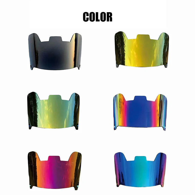 Rugby Helmet Visor Universal American Football Goggles Rainbow Visor Eye Protection RugbyTraining Equipment Football Accessories