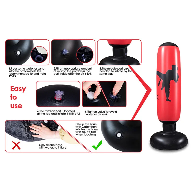Inflatable Boxing Bag Adult/Children 160cm
