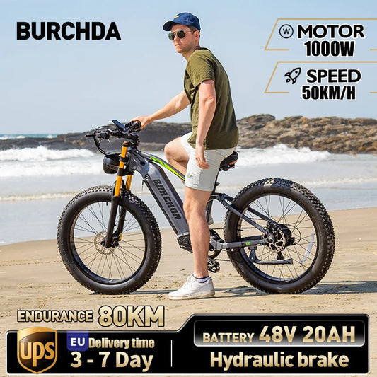 RX80 1000W50KM/H Mountain Electric Bicycle