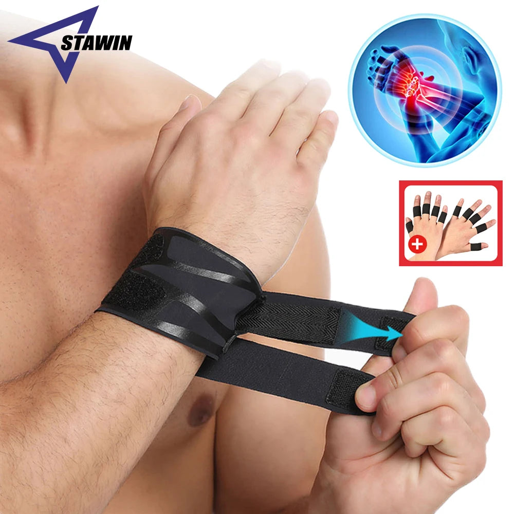 Professional Sports Compression Wrist Brace Thin Breathable Adjustable Hand Wrap Support Gym Wristband for Basketball Badminton