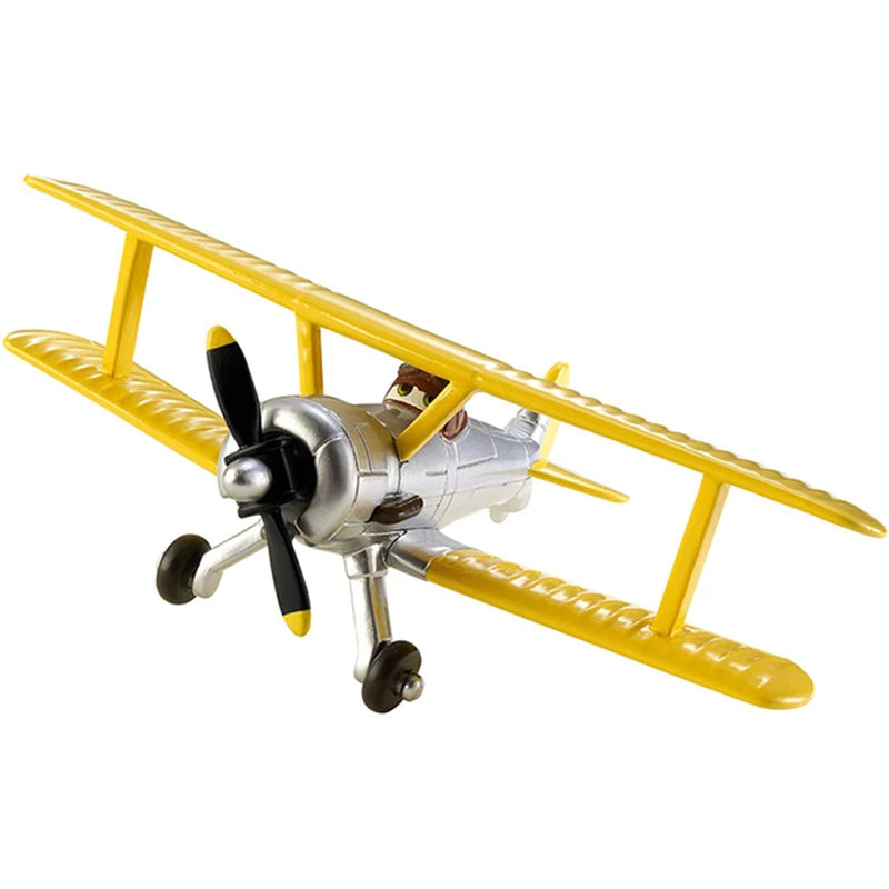 Disney Pixar Planes Toy Airplane Model No.7 Dusty Crophopper Echo Bravo Fighter Skipper Aircraft Metal for Kids Birthday Gifts