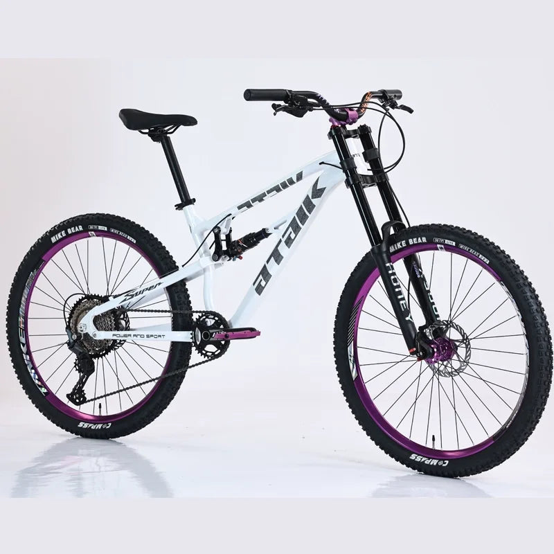 27.5 Inch Aluminum Alloy DH MTB Bike Soft Tail Thru Axle Bike 11 Speed Frame Mountain Bicycle Hydraulic Disc Brake Cross Country