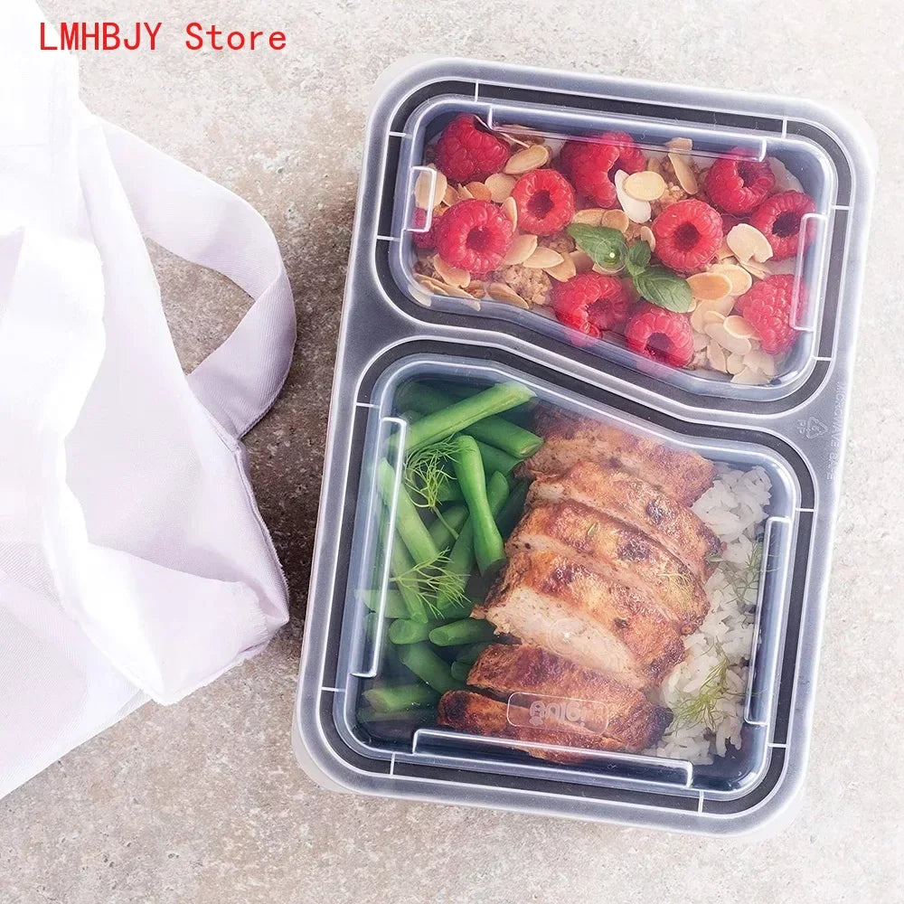 Meal Prep Containers 10x Rectangular Containers Microwavable