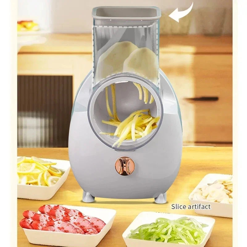Kitchen Tools New Fully Automatic Electric Vegetable Cutter Household Tool Multifunctional Vegetable Cutting Machine With Blades