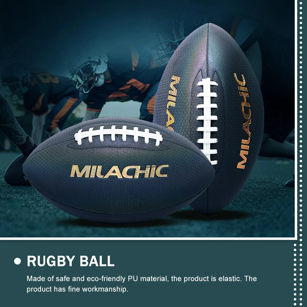Size 6 American Football Rugby Ball Footbll Competition Training Practice Rugby Ball Team Sports Reflective Rugby Football