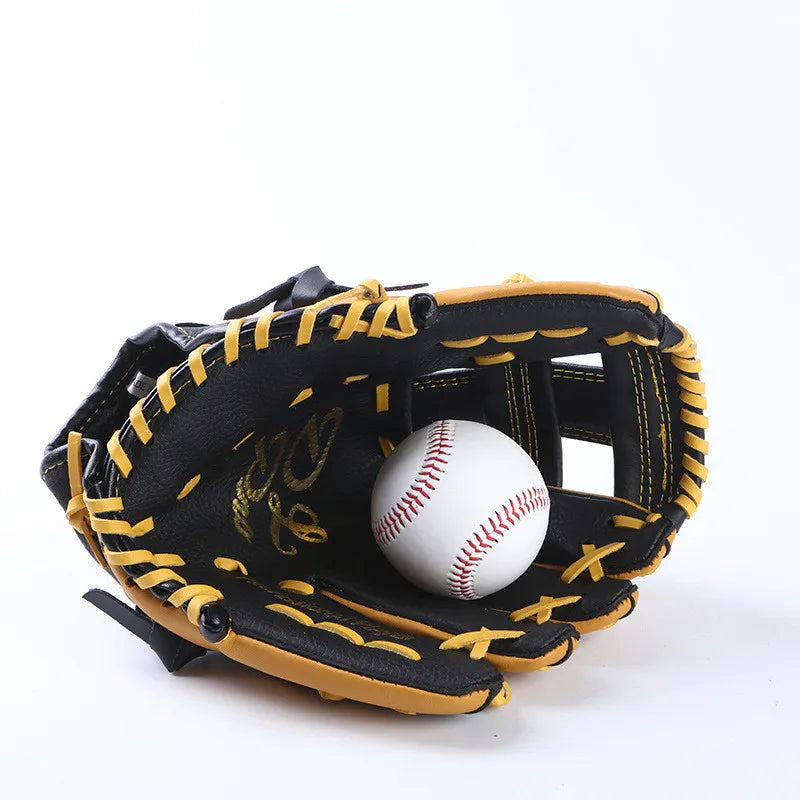 Outdoor Sports Genuine Leather Baseball Gloves for School Match Adults Youth Training 11.5/12.5 Inch Baseball Mitt Glove Gear
