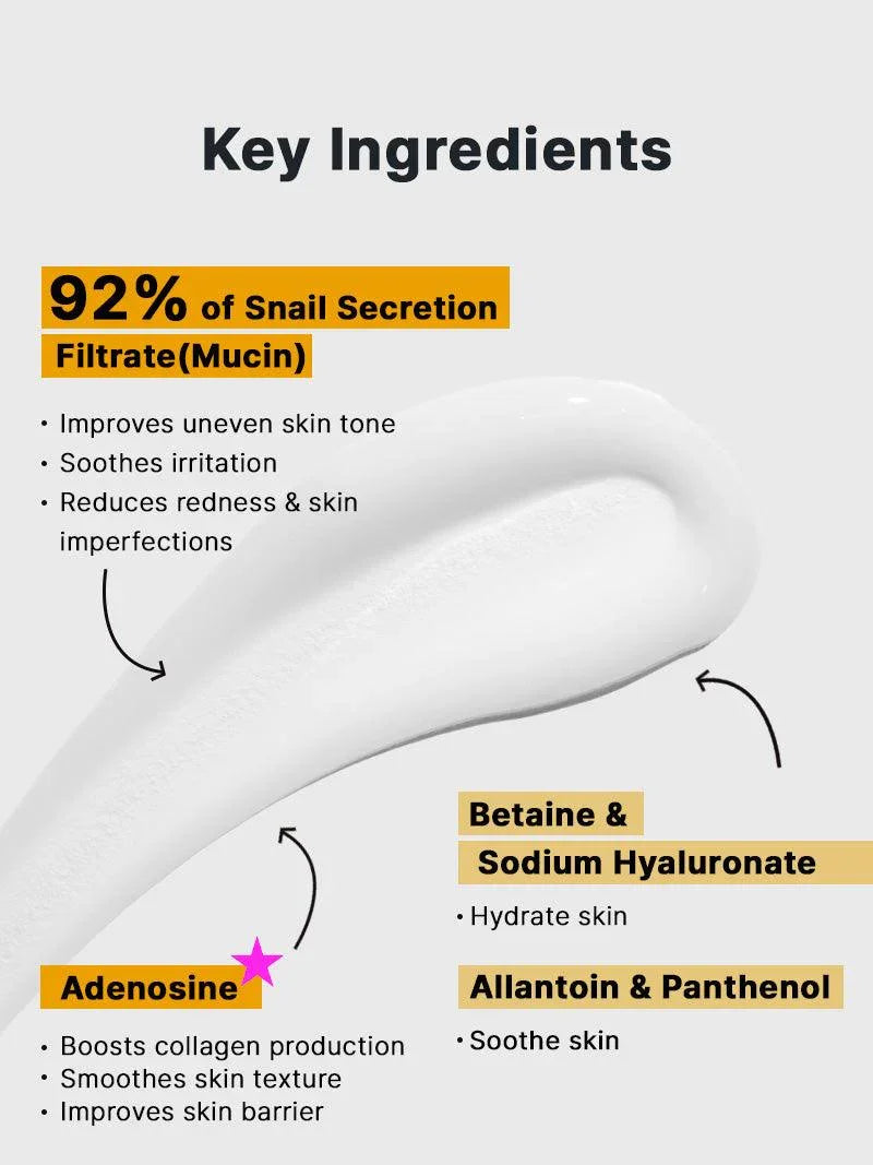 COSRX Snail Mucin 92% Moisturizer 3.52oz/ 100g