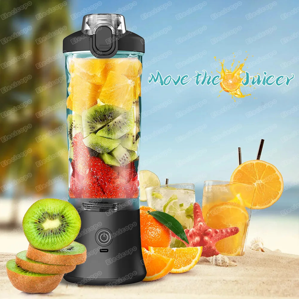 Elecicopo 240W Portable smoothie blender usb rechargeable mini mixer juicer cups electric fruit juicer Shakes Smoothies BPA Free