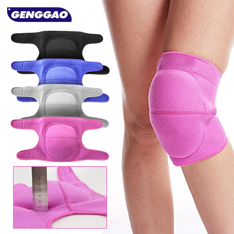 1 Pair Volleyball Knee Pads for Dancers, Soft Adjustable Knee Protective for Men Women, Knee Brace for Dance Yoga Tennis Running