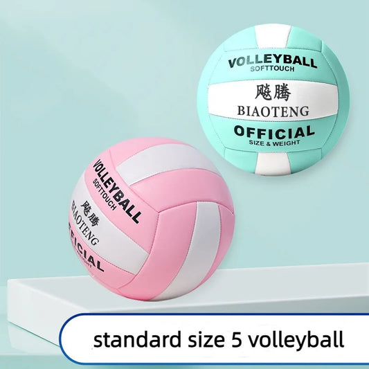 PVC Machine-stitched Standard Size 5 Volleyabll Thicken Wear-resistant High Elastic Indoor Outdoor Training Match Volleyball