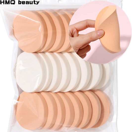 20/50Pcs Facial Soft Makeup Foundation Blender Face Sponges Smooth Powder Puff Cosmetic Sponge Beauty Makeup Tool Accessories