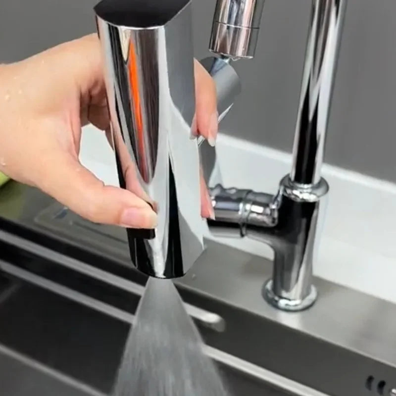 Kitchen Faucet Waterfall Outlet Splash Proof Faucet Extenders Universal Rotating Bubbler Multifunctional Water Nozzle Extension