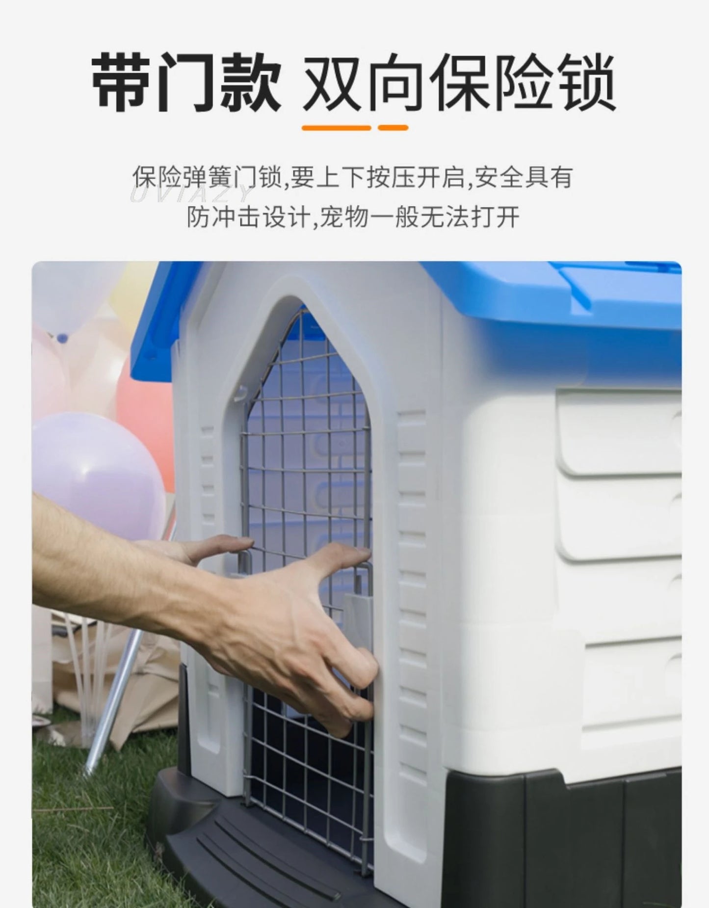 Pet Puppy Plastic House Household Outdoors Waterproof Rainproof Sun Proof Detachable And Washable Doghouse Kennel Villa For Dogs