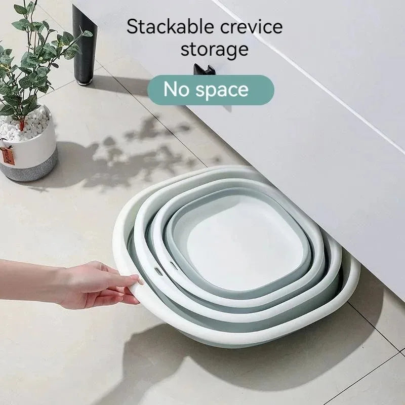 Foldable Basin Travel Portable Shampoo Basin Baby Adult Pregnant Women Dormitory Room Essential Bathroom Laundry Basin