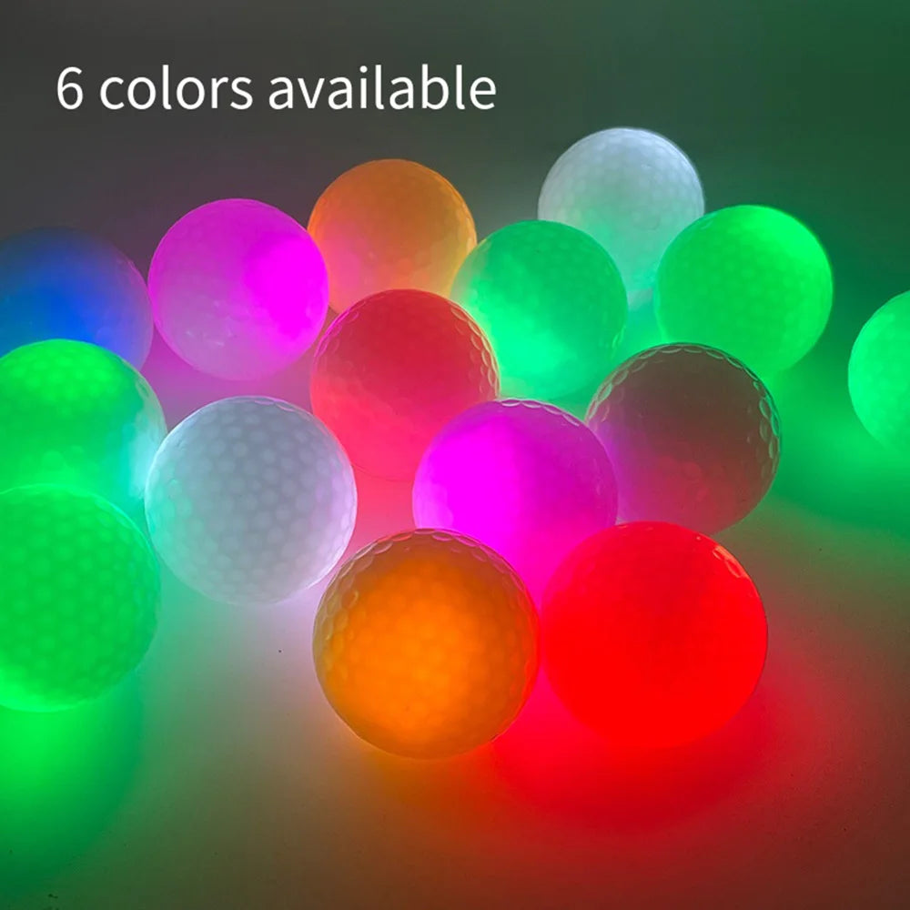 LED Glowing Golf Ball Flash Golf Ball Long Lasting Bright Glowing Ball Is Iuitable For Xi Golf Practice At Night 골프공