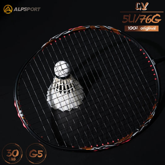 Alpsport LY 5U Defense 76g T800 Badminton Racket Legal Original Imported MAX 30 LBS Carbon Fiber + Titanium Alloy