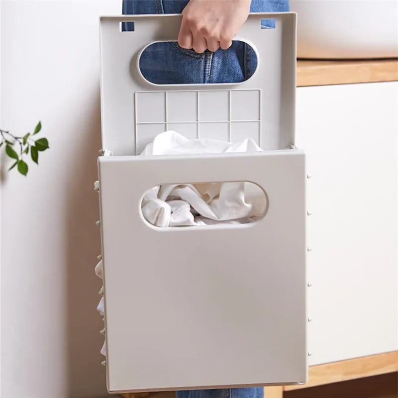 Foldable Dirty Laundry Basket Folding Clothes Organizer Hanging Children's Toy Storage Baskets Large Capacity Home Accessories