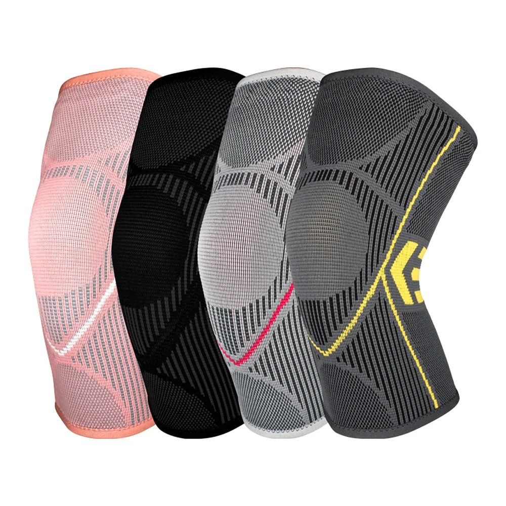 1Pair Sports Knitted Knee Compression Sleeves Leg Support Cover for Men Women Cycling Basketball Football Volleyball Tennis Yoga