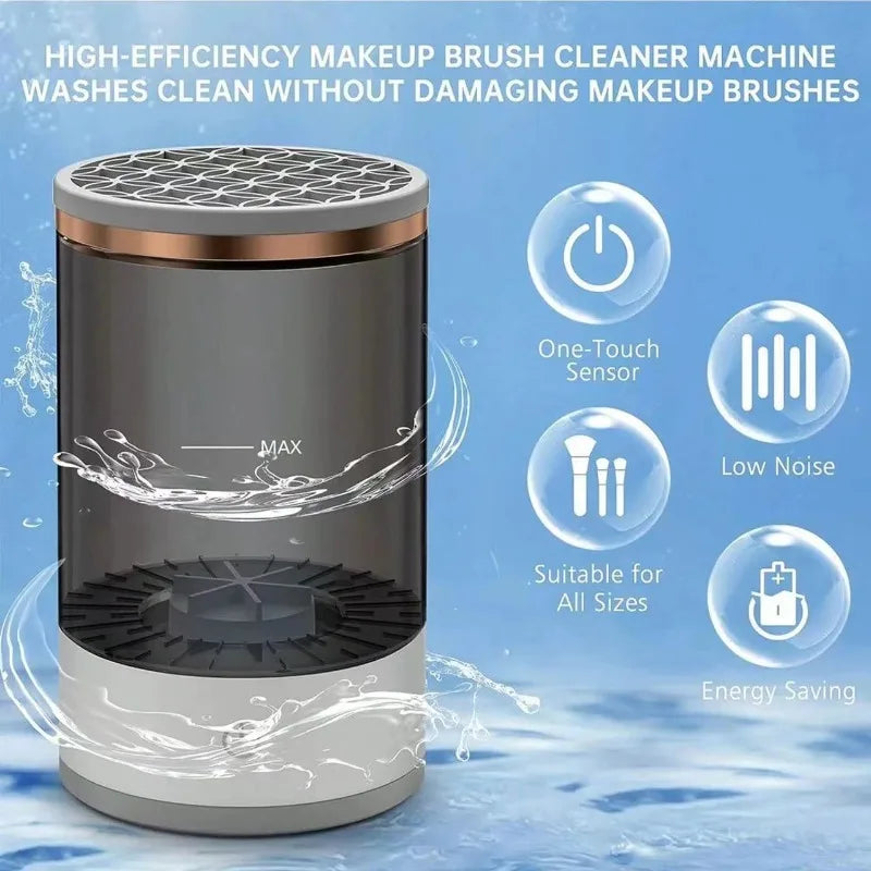 Electric Makeup Brushes Cleaner 3 in 1 Portable Automatic Cosmetic Brush Cleaning Washing Tools Professional Beauty Accessories