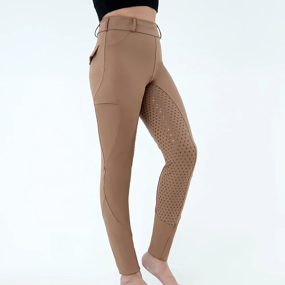 Women's Horse Riding Pants Full-Seat Breeches Equestrian Schooling Tights Outdoor Sportswear Knight Equipment Clothes