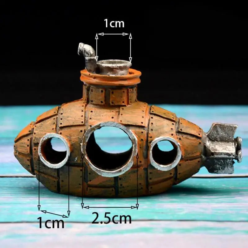 Resin Submarine Ornaments Fish Shrimp Shelter Cave Landscaping Accessories for Aquarium Fish Tank Decorations