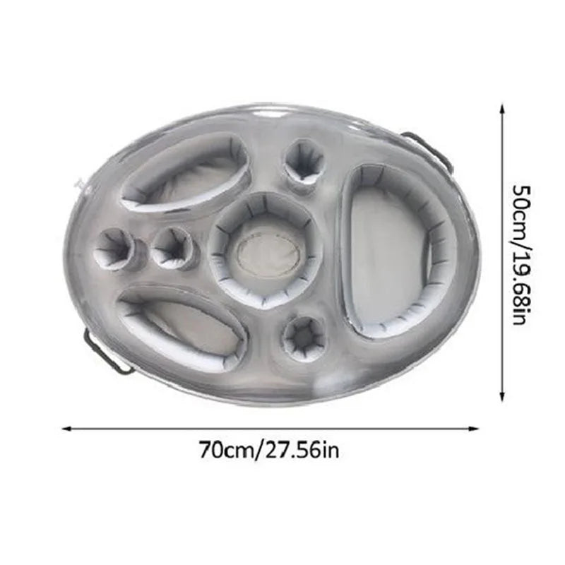 New Summer Party Bucket Cup Holder Inflatable Pool Float Beer Drinking Cooler Table Bar Tray Beach Swimming Ring Accessories
