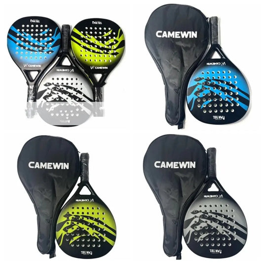 Professional Beach Tennis Racket Thickening Durable Padel Rackets High Elasticity Carbon Fiber Tennis Racket