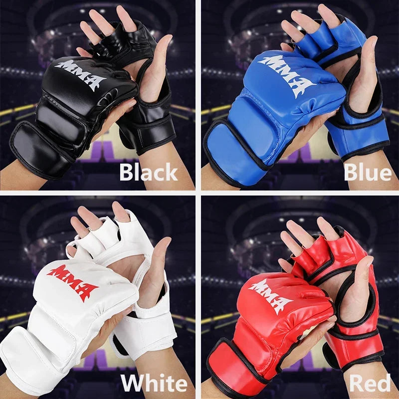 Professional Boxing Training Gloves,Boxing Gloves Man,Half Finger Cushion for UFC MMA Training,Sandbag Knuckles Boxing Equipment