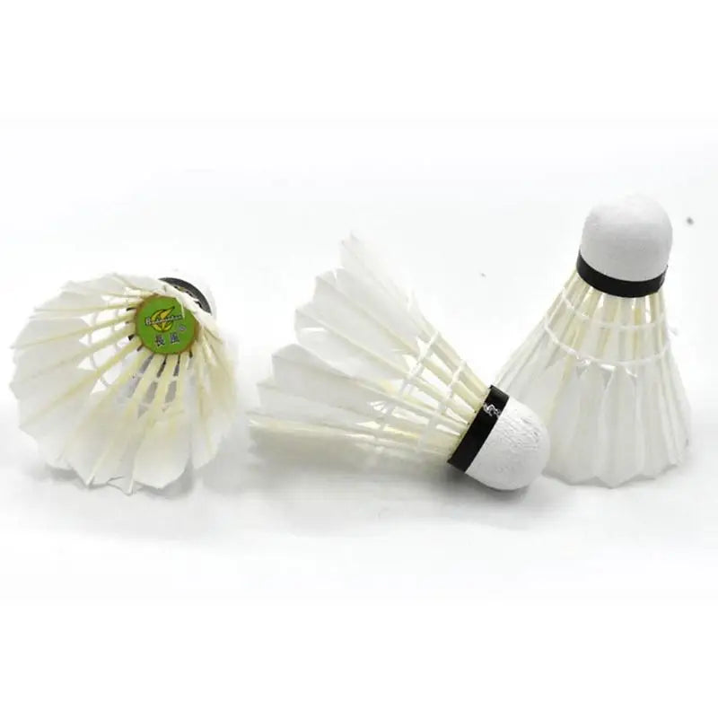 12pcs Badminton Duck Feather Badminton Shuttlecocks With Good Stability&Toughness Badminton Hitting Practice Equipment