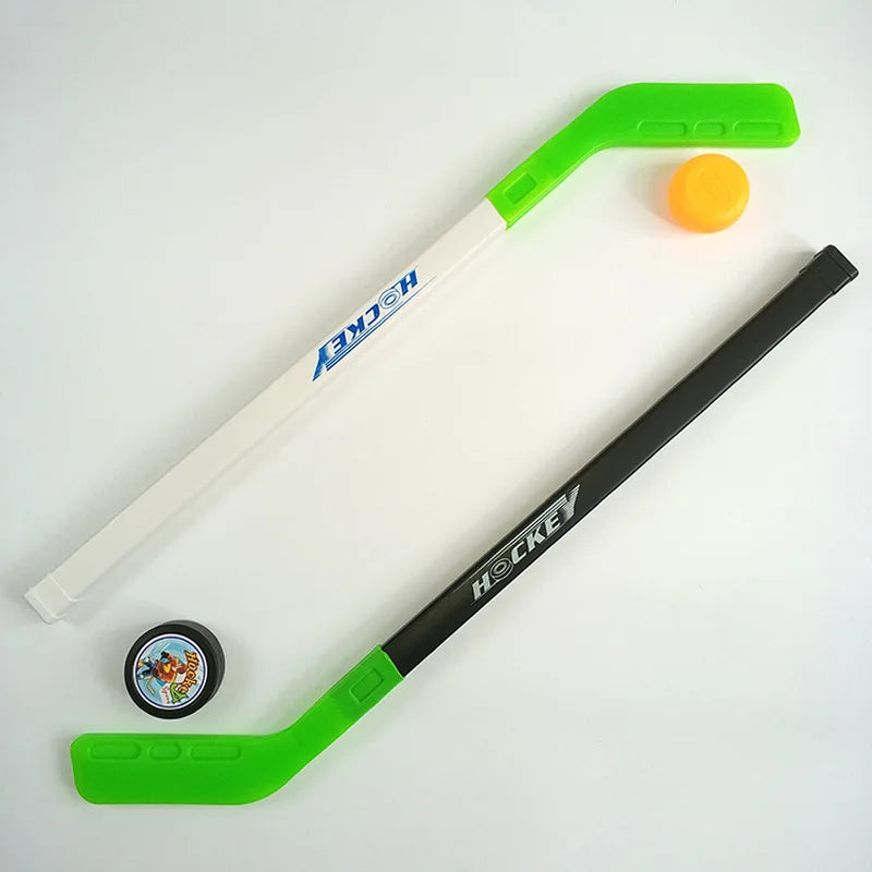 Ice Hockey Stick 4pcs/set Kids Children Winter Ice Hockey Stick Training Tools 2xSticks 2xBalls Winter Sports Toy Fits