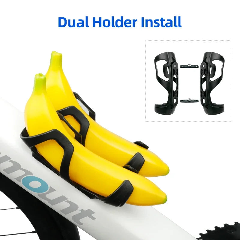 Banana Stand Holder Bottle Cage Preset Hole/ Seatpost Top Tube Mount Bicycle Fruit Storage Rack Cycling Accessories