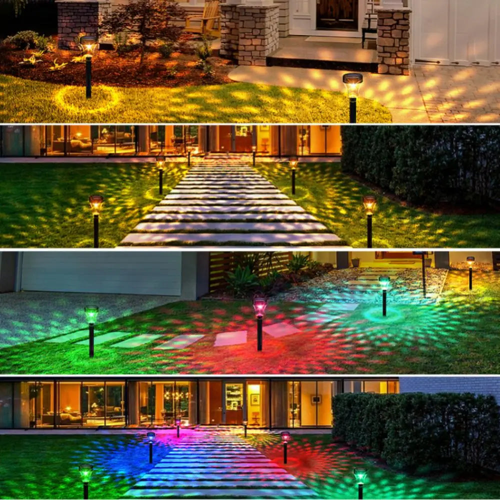 For Landscape Yard Pathway Lawn Solar Lawn Light Garden Supplies Led Solar Pathway Lights Intelligent Garden Lights Waterproof