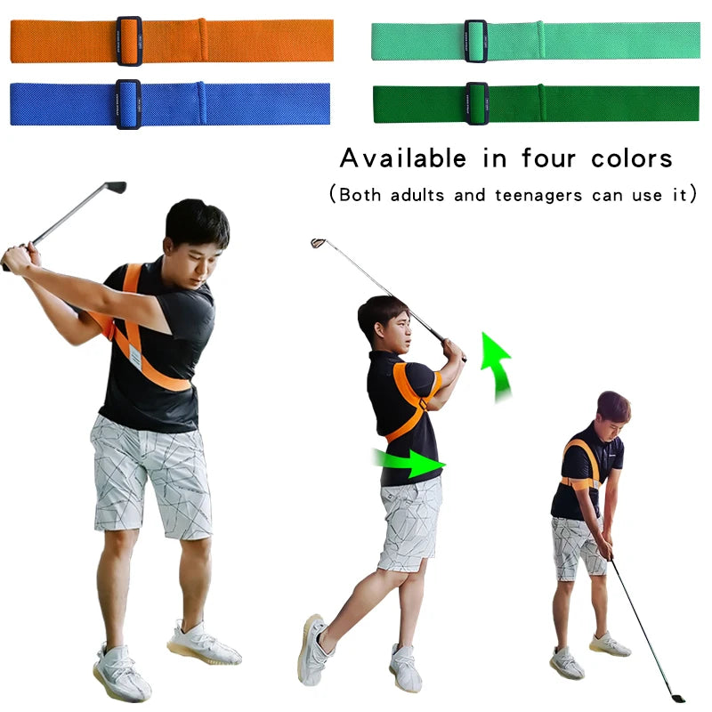 Golf Swing Correcto Golf Swing Strap Belt Gesture Alignment Training Golf Practice Supplies For Men Women Teenagers Beginners