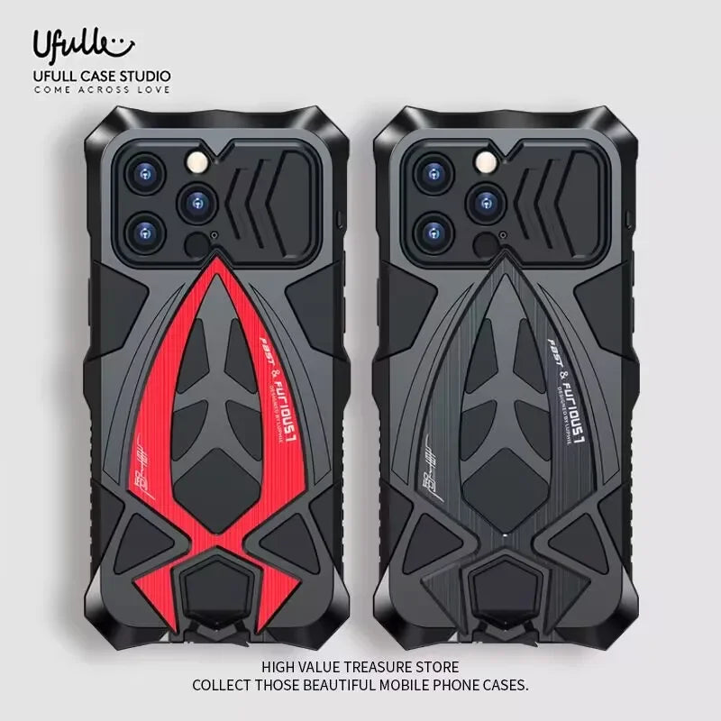Shockproof Armor Metal Phone Case For iPhone 13 14 15 Pro Max