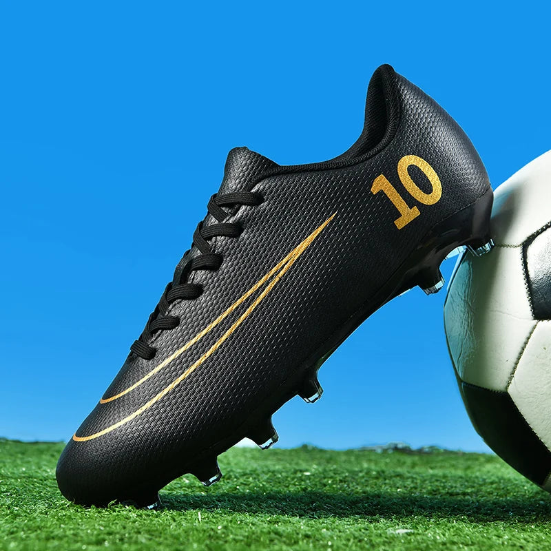 Soccer Cleats Professional Men's Sneakers Soccer Shoes Outdoor Grass Training Drop Shipping Long Spikes Football Boots Kids Boys