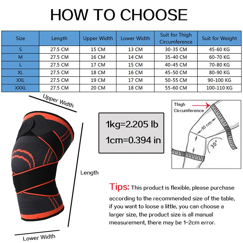 Support Bandage, Knee Pad, Adult