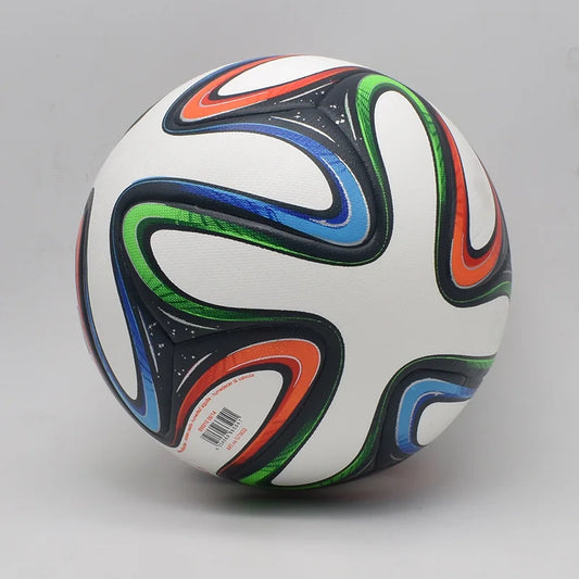 Durable PU Leather Soccer Ball Size 5 Match Football high qualtiy Seamless Training Match League Balls 2014 brazuca ball