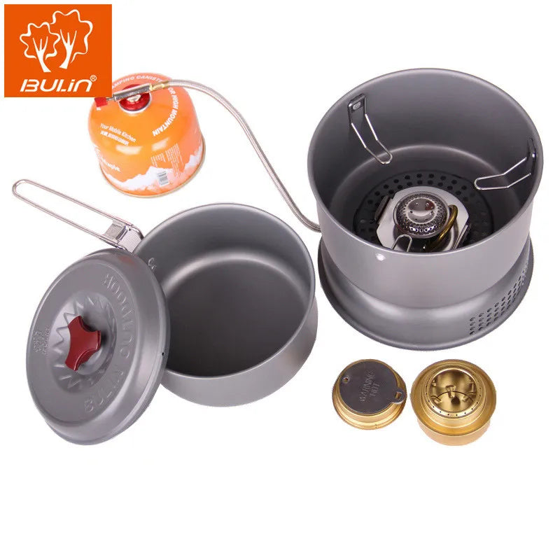 Outdoor Camping Cookware Set Pot BL100-Q1 Alcohol Stove Aluminium Alloy Gas Tank Alcohol Dual-purpose Pot（NO Gas Tank）